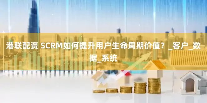 港联配资 SCRM如何提升用户生命周期价值？_客户_数据_系统
