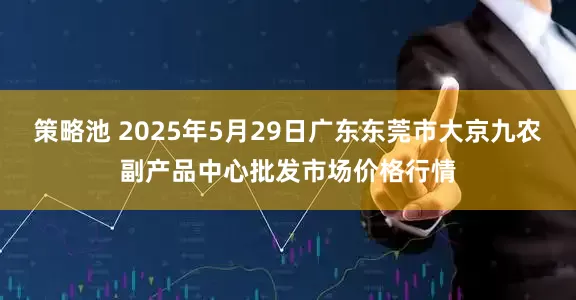 策略池 2025年5月29日广东东莞市大京九农副产品中心批发市场价格行情